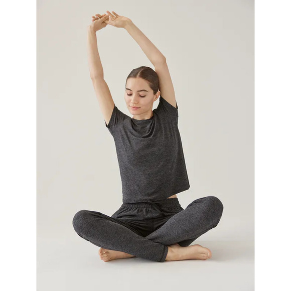 Outdoor Voices All Day CloudKnit Mid-Rise Drawstring Sweatpants Charcoal Grey XS - Picture 5 of 13